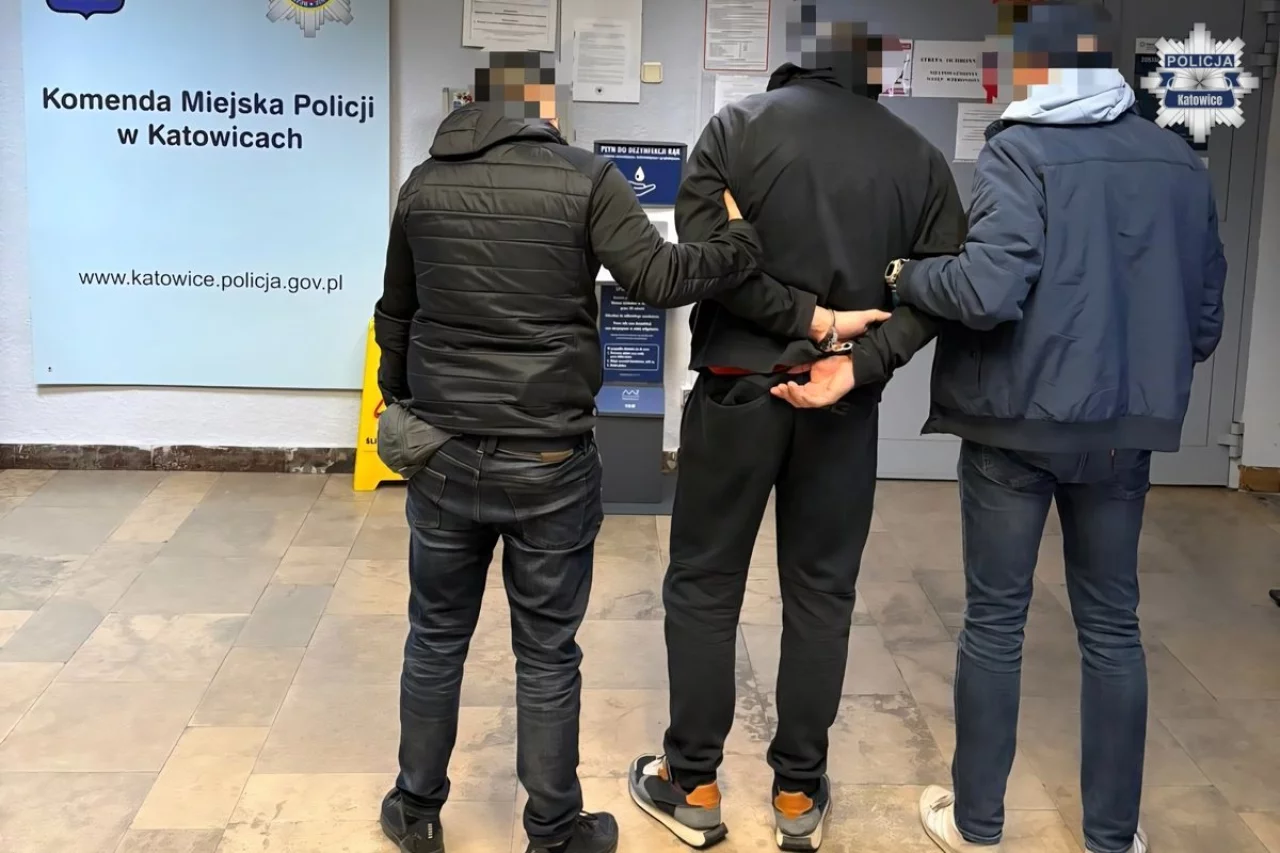 Agresywny napastnik zatrzymany. 43-latek usłyszał szereg zarzutów - Zdjęcie z katowice.policja.gov.pl
