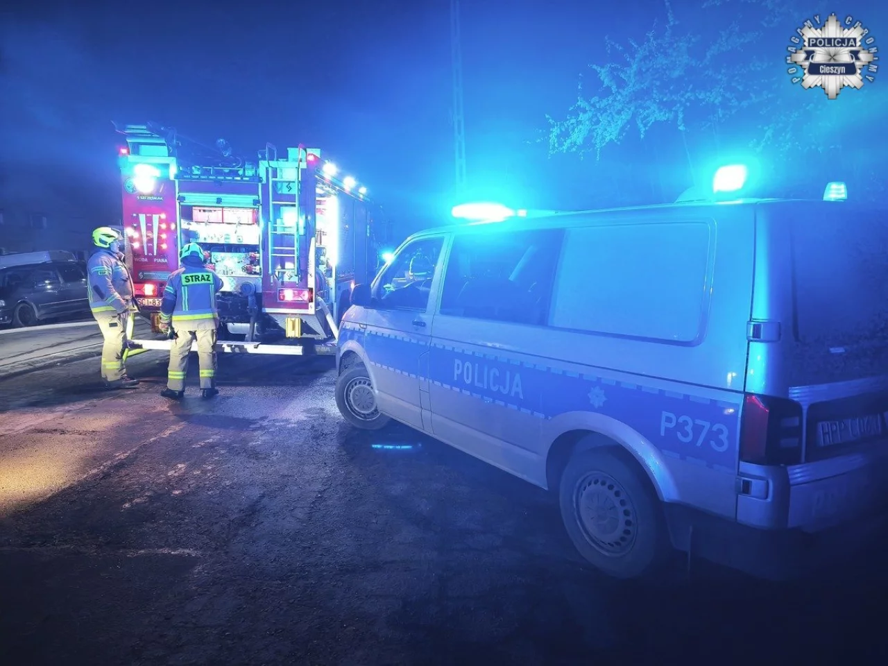 Pożar w Wiśle - nie żyje 95-latka / fot.: KPP Cieszyn