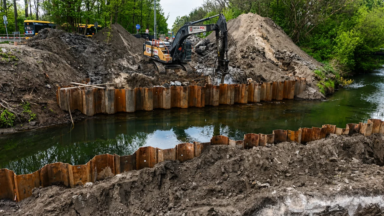 Nowy most w Sośnicy: prace idą zgodnie z planem – otwarcie w 2027 r. / fot.: A. Foit/ZDM Gliwice